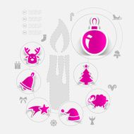Christmas sticker infographic N7