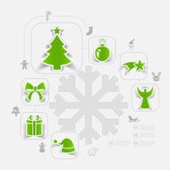 Christmas sticker infographic N10