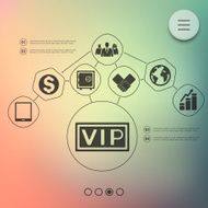 business infographic with unfocused background N100