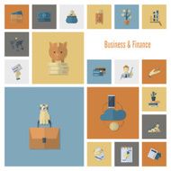 business and finance icon set N185
