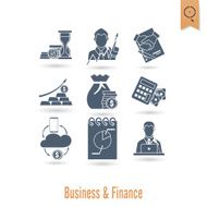 business and finance icon set N192