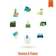 business and finance icon set N193