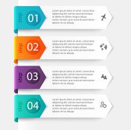 Vector colorful info graphics for your business presentations N70