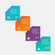 Vector colorful info graphics for your business presentations N75