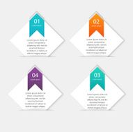 Vector colorful info graphics for your business presentations N76