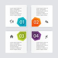 Vector colorful info graphics for your business presentations N81