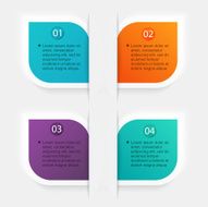 Vector colorful info graphics for your business presentations N84