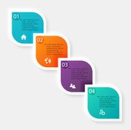 Vector colorful info graphics for your business presentations N85