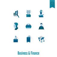 business and finance icon set N197