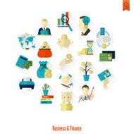 business and finance icon set N207