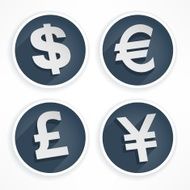 Set of money symbols N2