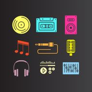 flat musical icons N2
