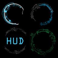 concept futuristic virtual graphic touch user interface HUD