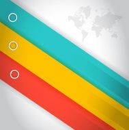 colorful lines for customization info graphics illustration des