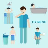 Hygiene infographic elements