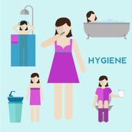 Hygiene infographic elements N2