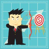 Cute Stock Market Investor Flat Cartoon N10