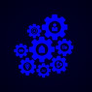 Vector modern mechanism infographic background