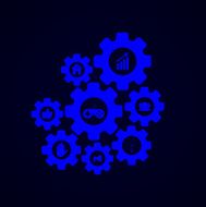 Vector modern mechanism infographic background N2