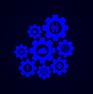 Vector modern mechanism infographic background N3