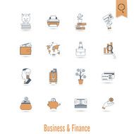 business and finance icon set N216