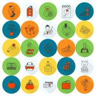 business and finance icon set N219