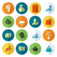 business and finance icon set N220