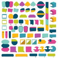 Collections of infographics flat design elements Vector illustration N2