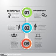 Vector creative infographics Modern business concept with icons