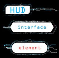concept futuristic virtual graphic touch user interface HUD N2