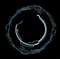 concept futuristic virtual graphic touch user interface HUD N3