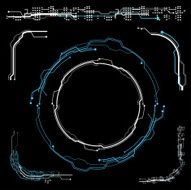 concept futuristic virtual graphic touch user interface HUD N4