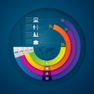 Infographics vector design template N151