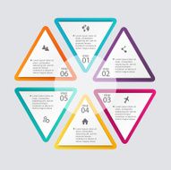 Vector colorful info graphics for your business presentations N87