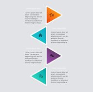 Vector colorful info graphics for your business presentations N88