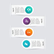 Vector colorful info graphics for your business presentations N89