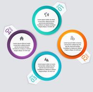 Vector colorful info graphics for your business presentations N92