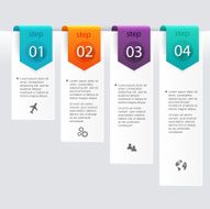 Vector colorful info graphics for your business presentations N93