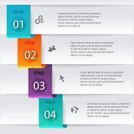 Vector colorful info graphics for your business presentations N94