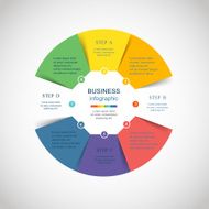 Vector circle infographic N43