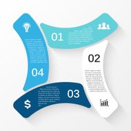 Vector circle infographic Template for cycle diagram graph presentation and N21