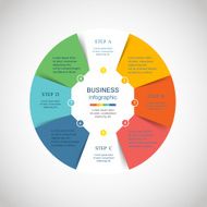 Vector circle infographic N45