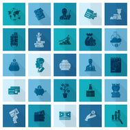 business and finance icon set N221