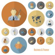 business and finance icon set N225