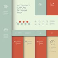Infographics vector template Business data presentation menu options Set of