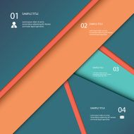 Infographics template vector Infographic elements in menu options Material design