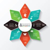 Vector star for infographic N2