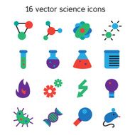 Science set icons N2