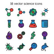 Science set icons N3