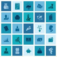 business and finance icon set N232